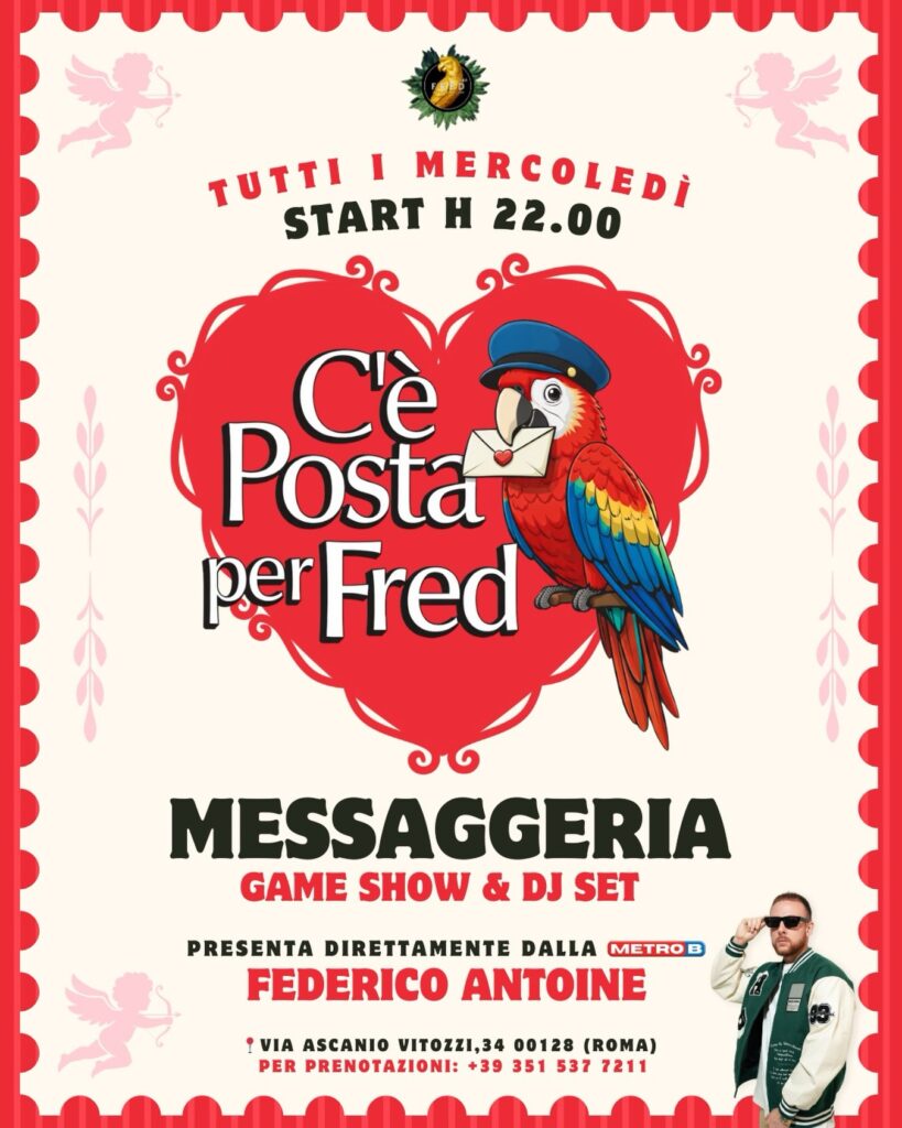 C’E’ POSTA PER FRED

Il mercoledì non sarà più lo stesso! 
Preparati a vivere un...