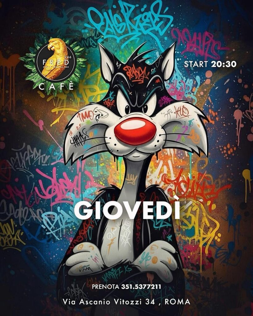 Ci vediamo stasera con il nostro cocktail bar

TUTTI I GIOVEDI

 Via ascanio vit...