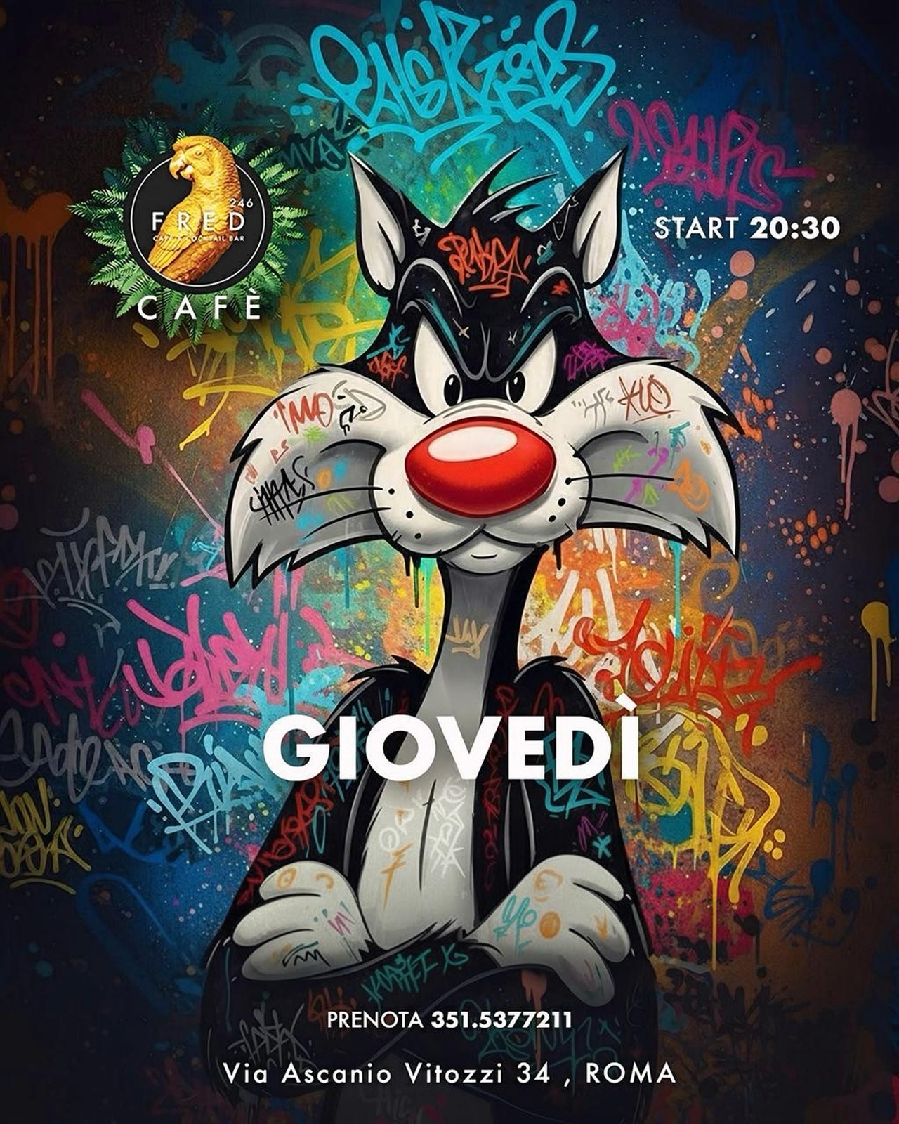 Ci vediamo stasera con il nostro cocktail bar

TUTTI I GIOVEDI

 Via ascanio vit...