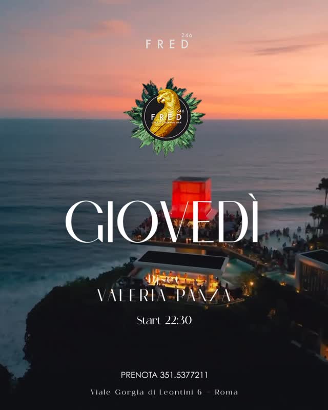 TUTTI I GIOVEDÌ DA FRED 

 Fred

 Dalle 22 fino a tarda notte

Vieni a vivere l’...