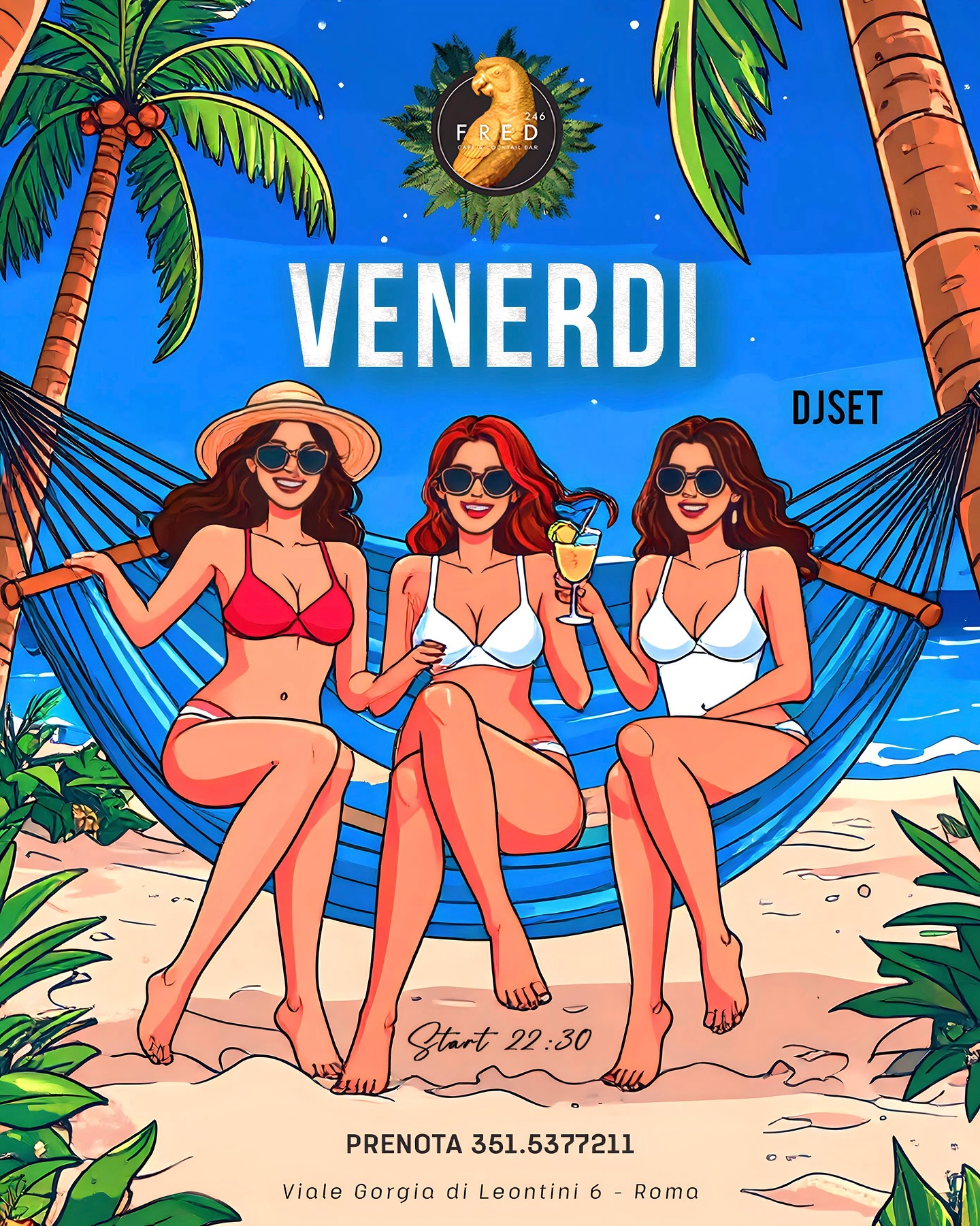 VENERDÌ ESTIVO da FRED 

Ogni venerdì, l’estate si accende da Fred!
Preparati a ...