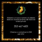 Abbiamo un nuovo numero di cellulare dedicato esclusivamente alle feste ed event…