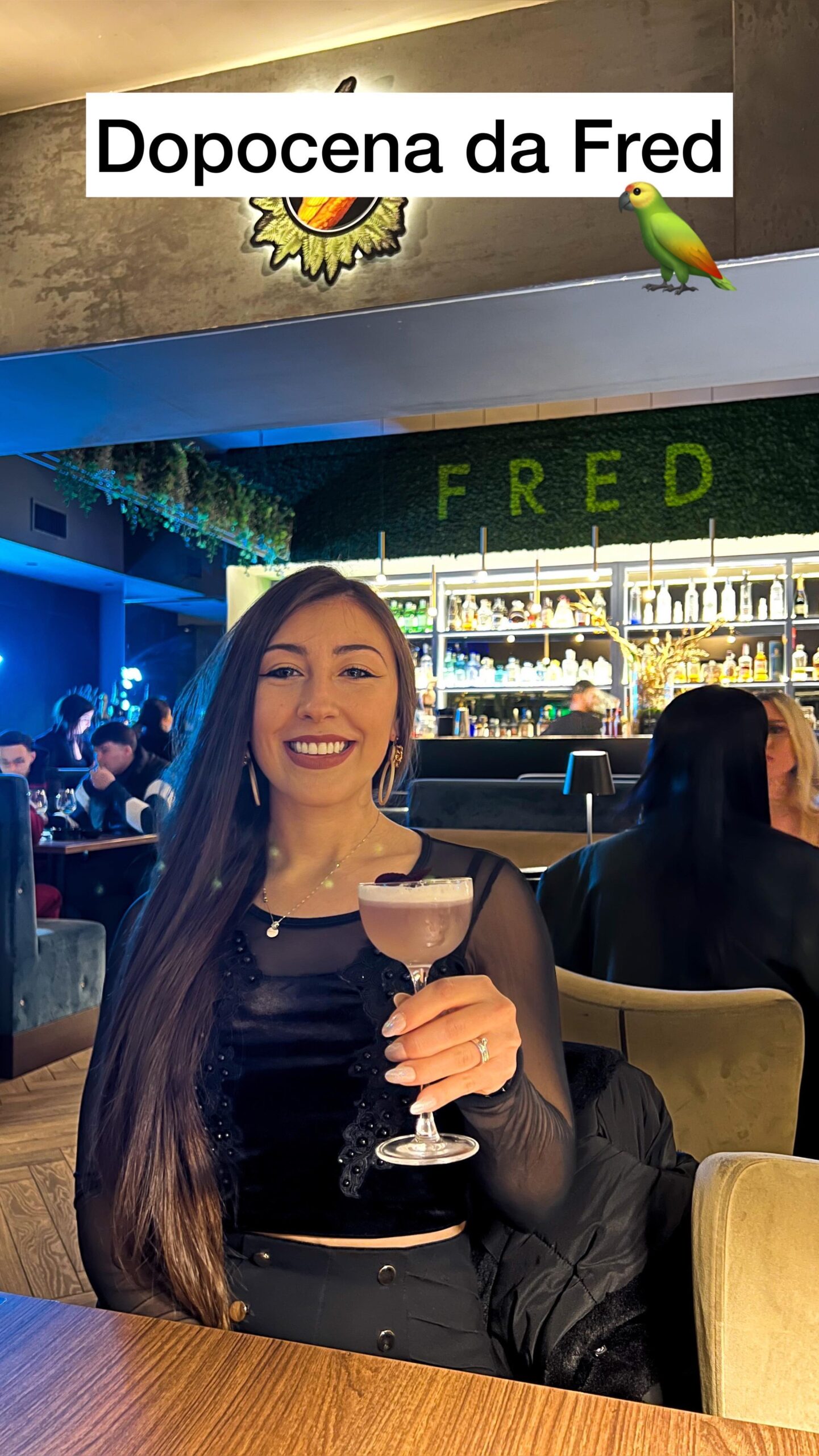 Anche oggi ti portiamo con noi per un dopocena da @fred246roma! 
 
 È il locale ...