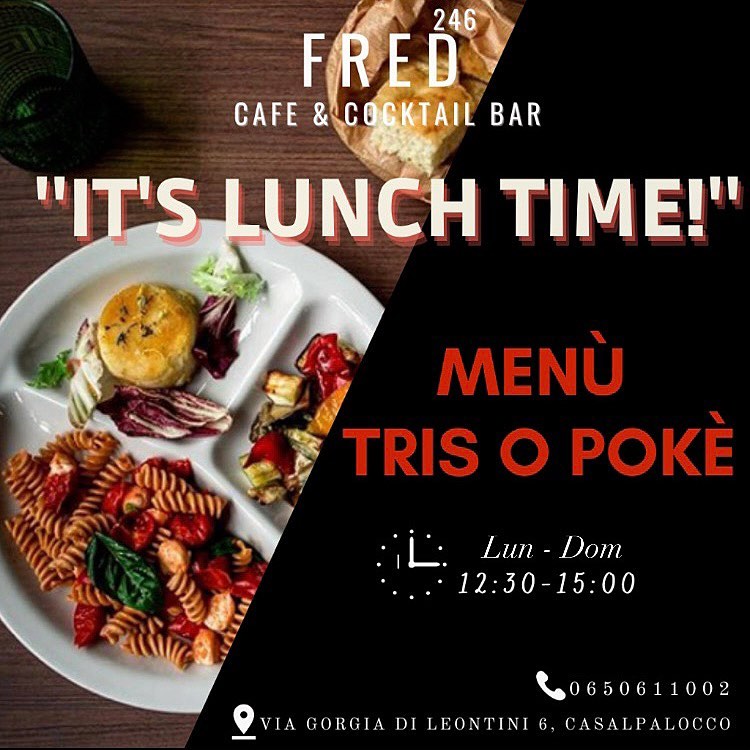 Zona gialla.. ed è subito pranzo da Fred! #Fred246cafe #Roma #Casalpalocco #Pran...