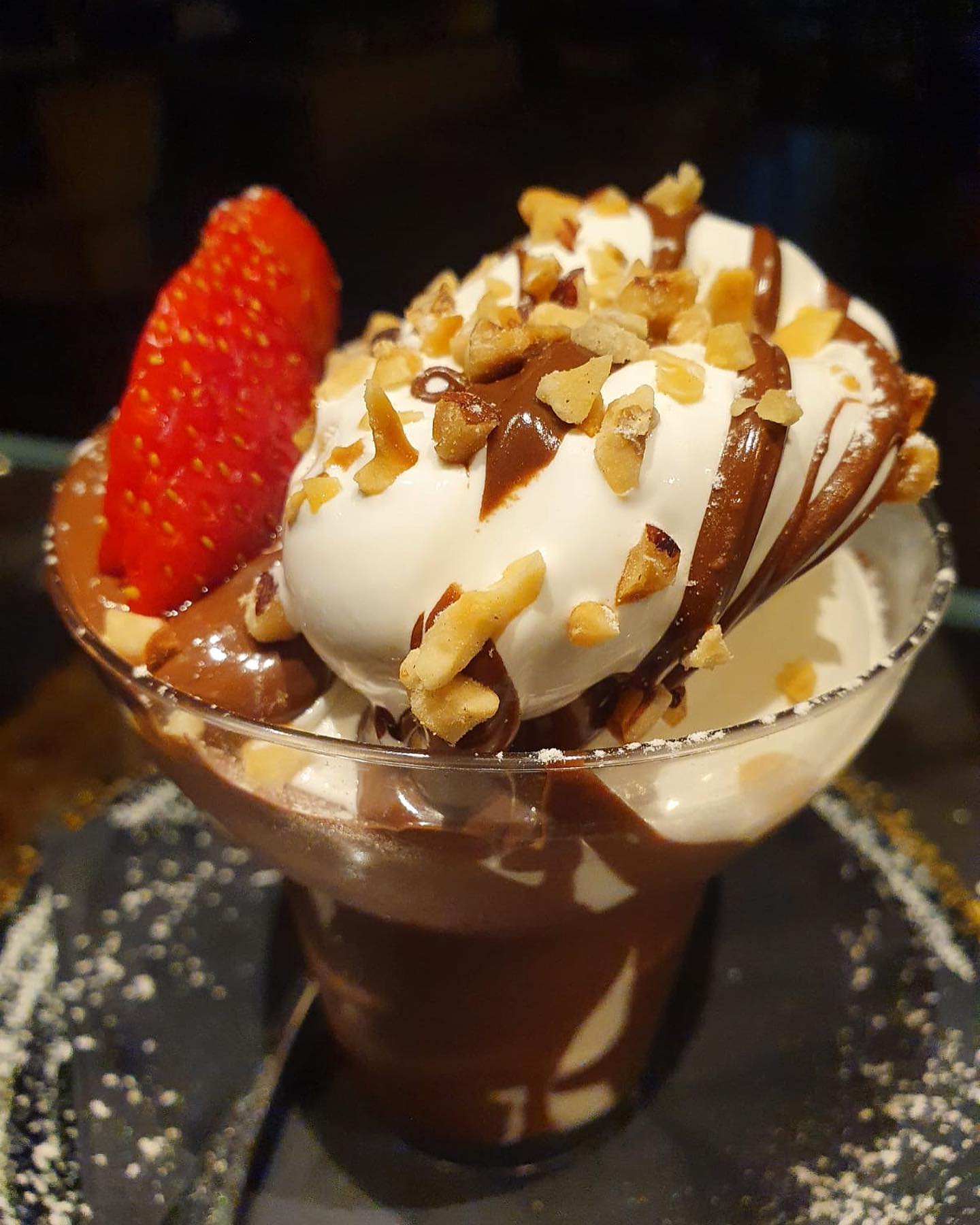 Frozen yogurt #fred246cafe #sweetmoments #nutella #strawberry #lovely #rome #foo...