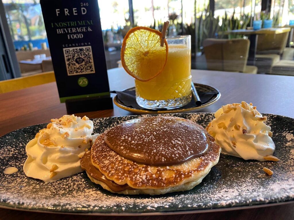 Il buongiorno si vede dal mattino  #Fred246cafe #breakfast #pancakes #nutella #m...