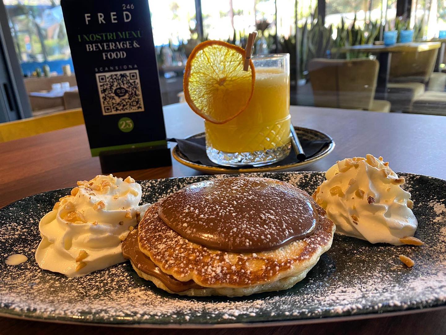 Il buongiorno si vede dal mattino  #Fred246cafe #breakfast #pancakes #nutella #m...