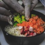 In preparazione i nostri nuovi Pokè Bowl con riso e pesce sempre fresco per un p…