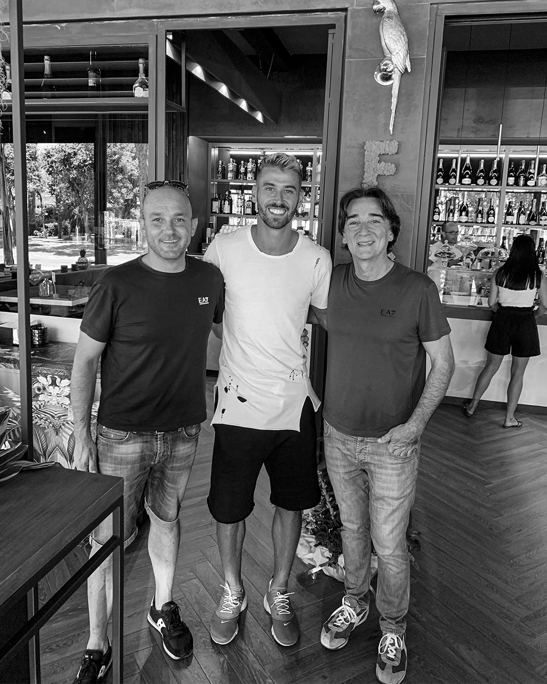 Aperitivo con i campioni @spina_leo  #Fred246cafe...